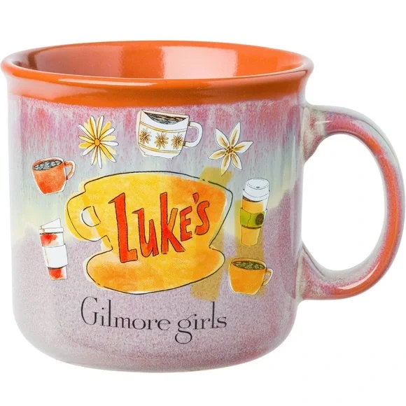 Gilmore Girls Ceramic Camper Mug with Luke's Diner Logo - Picture 1 of 9